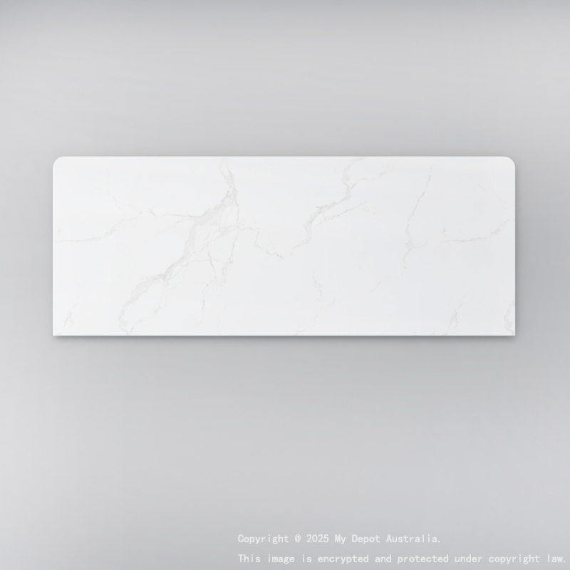 1200mm White Marble Look Sintered Stone Top Benchtop
