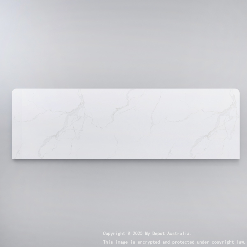 1500mm White Marble Look Sintered Stone Top Benchtop