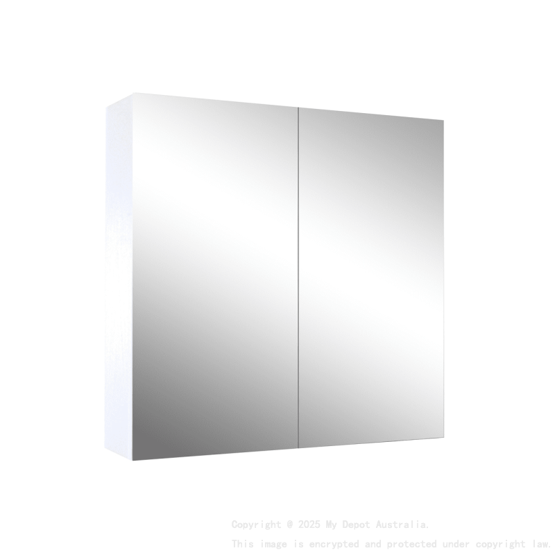 900*720*150mm Pvc White Shaving Cabinet Two Doors