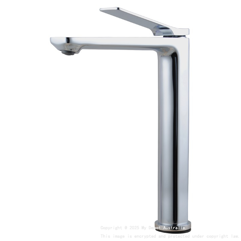 Rushy Chrome Tall Basin Mixer Bathroom Tapware