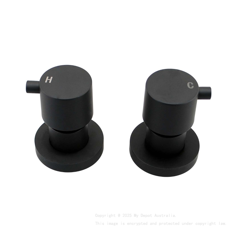 Black Shower Wall taps