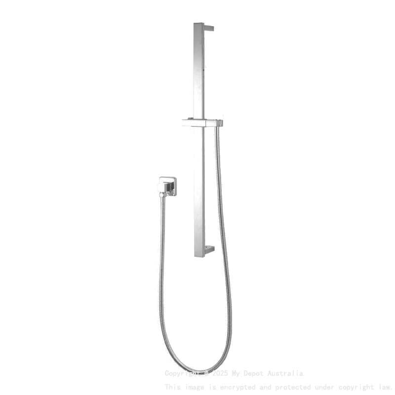 Square B Hand Shower Rail without Handheld Shower