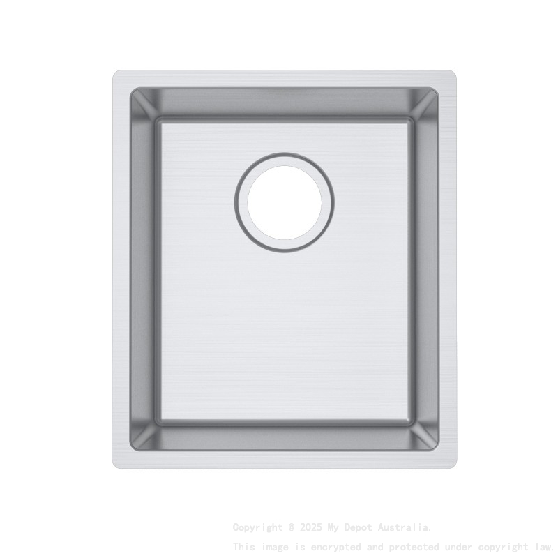 304 Stainless Steel Hand-made Single Bowl Kitchen Sink(Round Edges)380*440*200mm