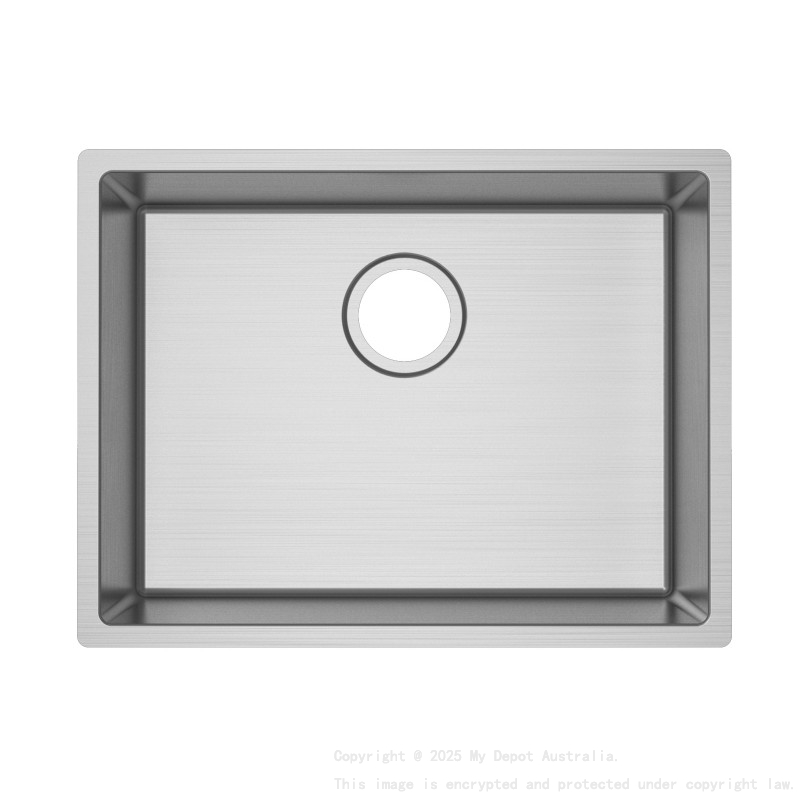 304 Stainless Steel Hand-made Single Bowl Kitchen Sink(Round Edges) 586*450*230mm