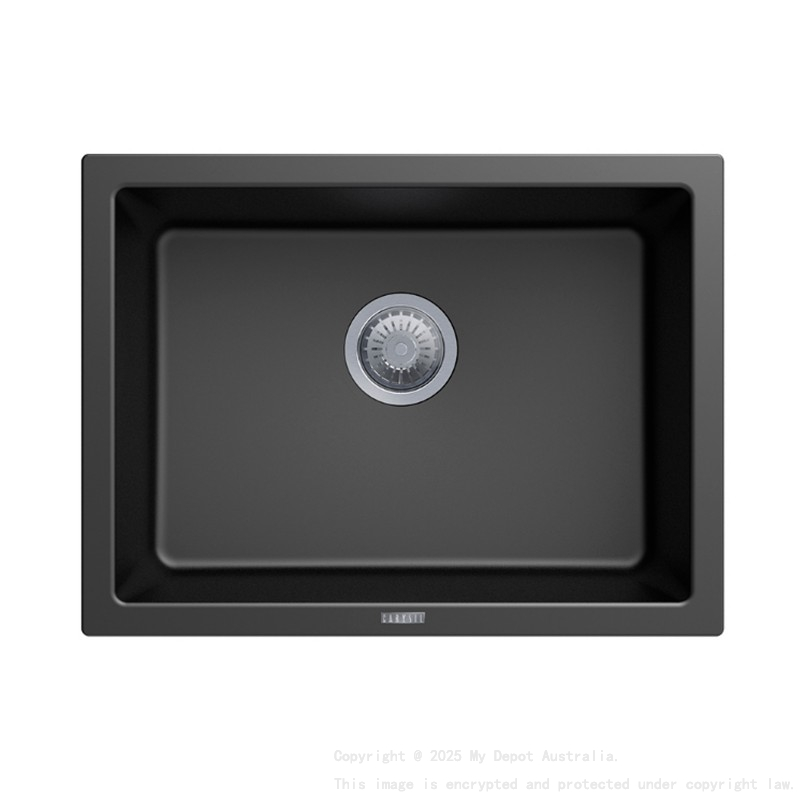 Carysil Black Single Big Bowl Granite Kitchen Sink 610*457mm