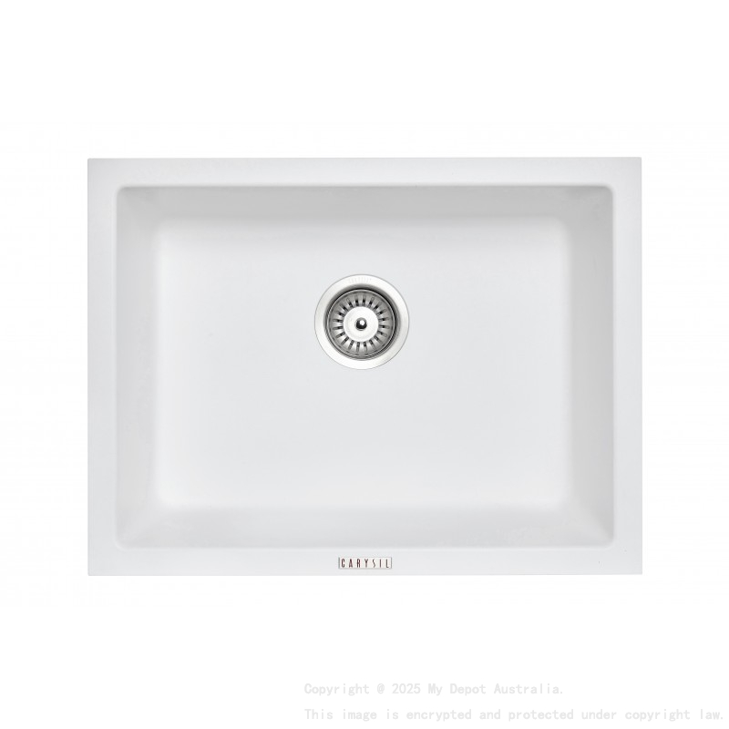 Carysil White Single Big Bowl Granite Kitchen Sink 610*457mm