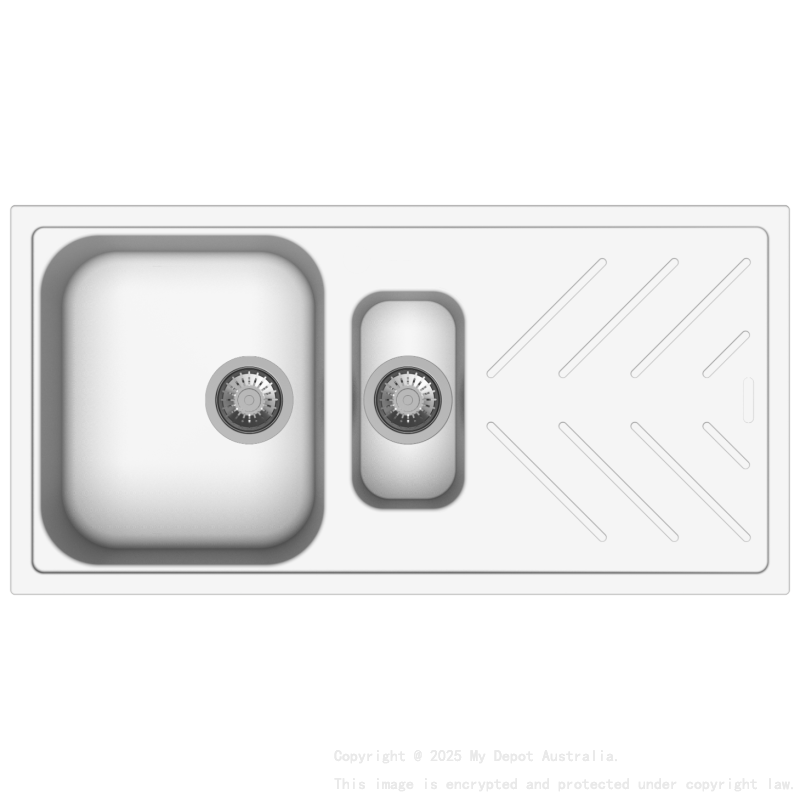 New Beethoven D150 Snova White 1 and 1/4 Bowl Granite Kitchen Sink 1000*500mm