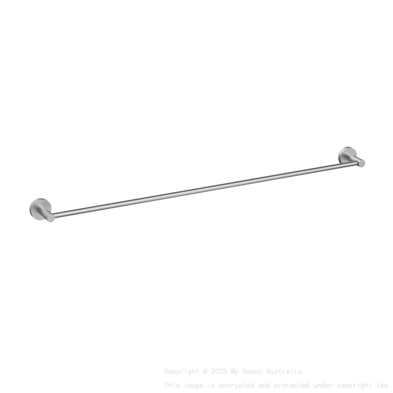 900mm Otus Slimline Single Towel Rail Brushed Stainless Steel