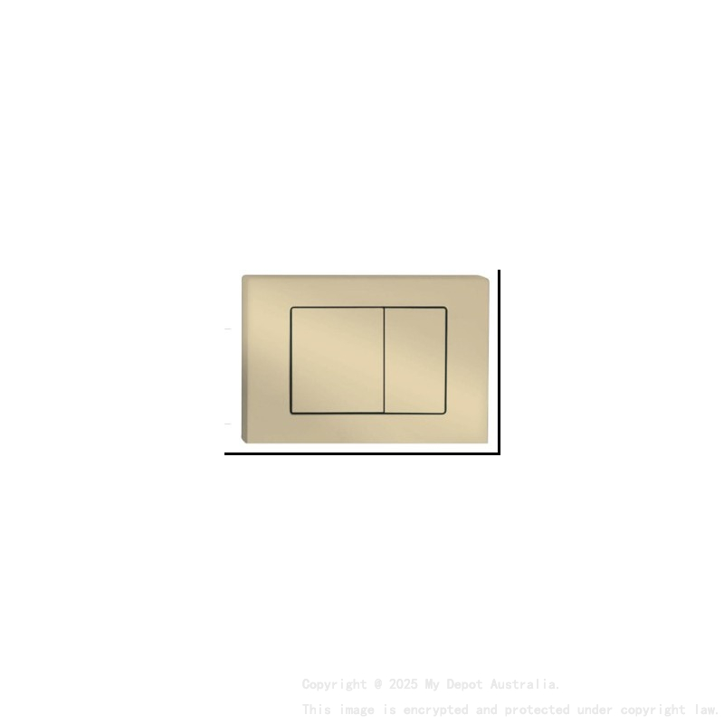 Stainless Steel Square Push Plate Brushed Gold
