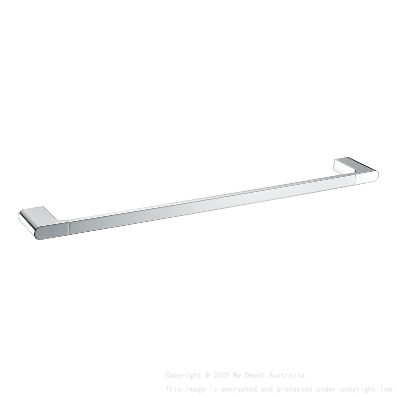 Cora Single Towel Rail 800 mm Chrome
