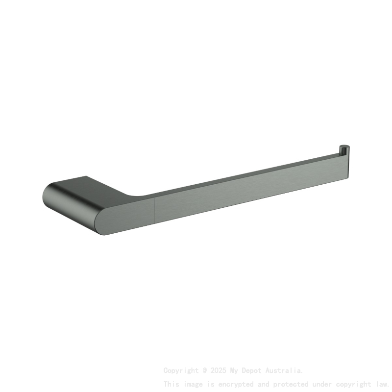 Cora Round Cornered Rectangle Towel Bar Gun Metal