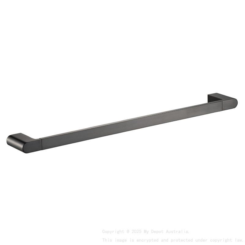 Flores Single Towel Rail 600 mm Gunmetal