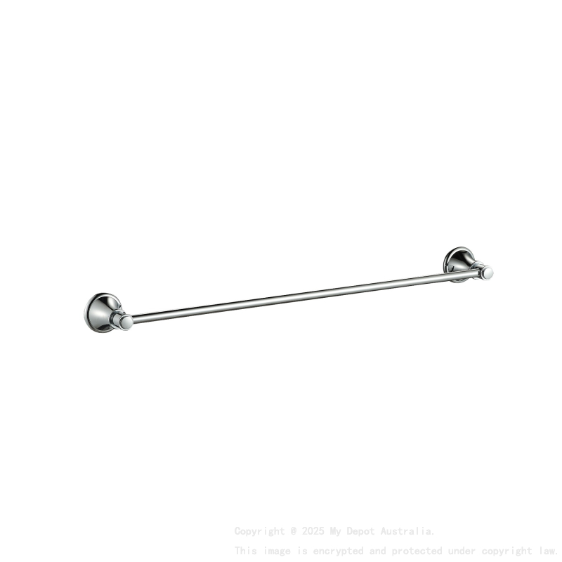 Clasico Single Towel Rail 800mm Chrome