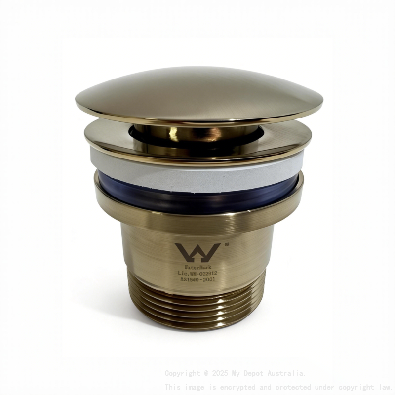 Brushed Gold Universal Pop Up Waste