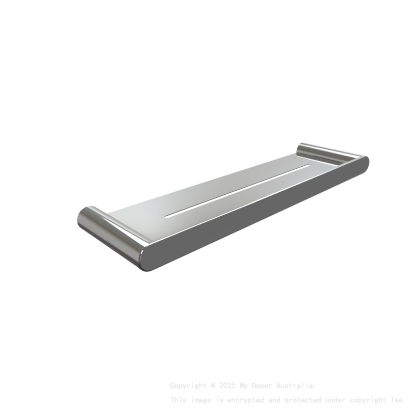 Dove Glass Shelf Chrome