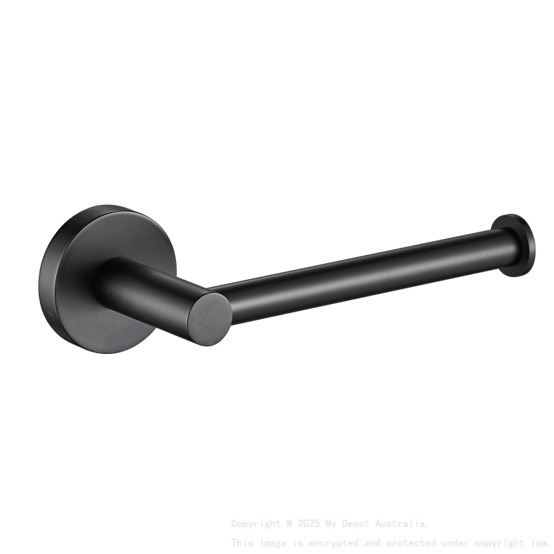 Otus L-Shaped Toilet Roll Holder Matt Black