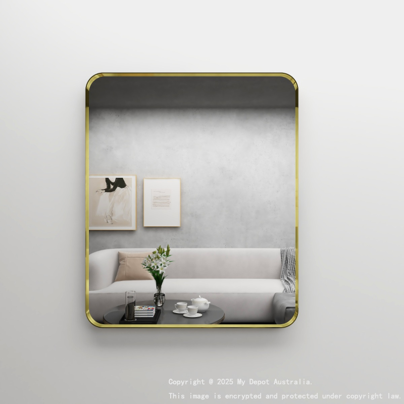 750mm Bronze Framed Bathroom Rectangle Mirror
