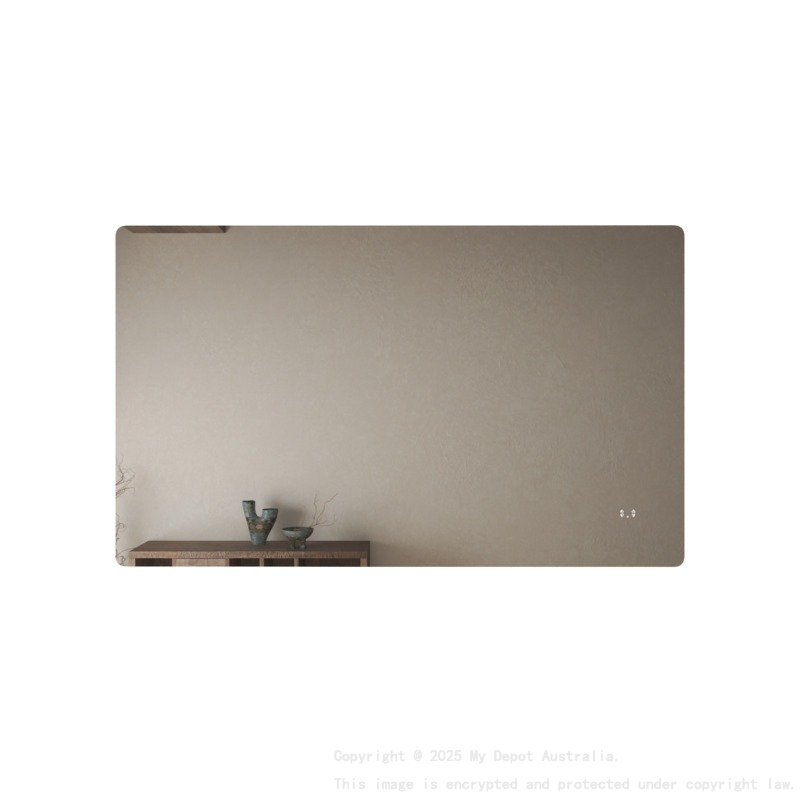 1500mm Curved Rim Rectangle 3 Color Backlit LED Mirror