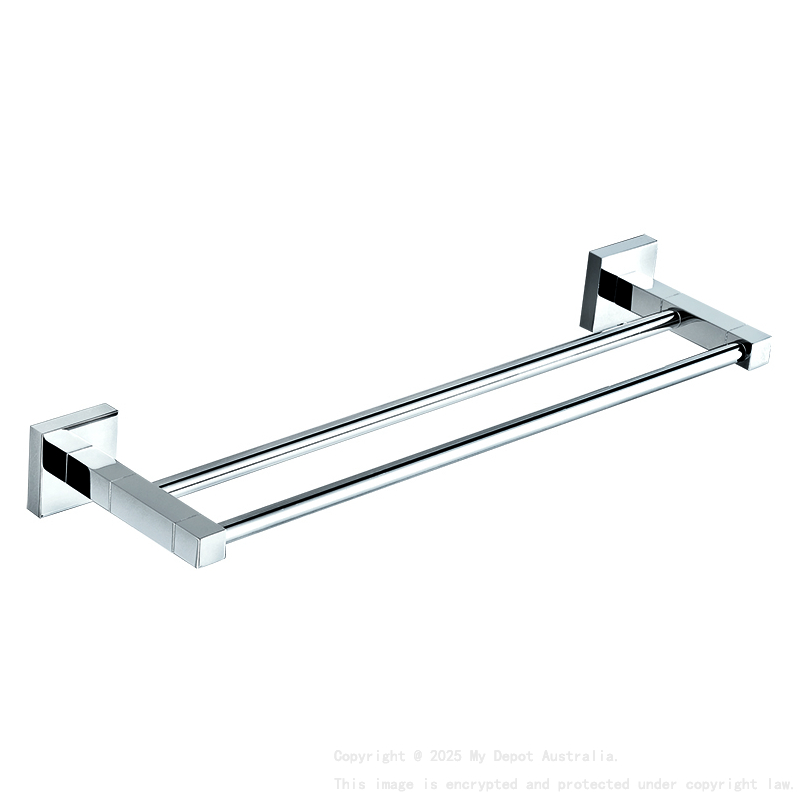 Sara Double Towel Rail 750 mm Chrome
