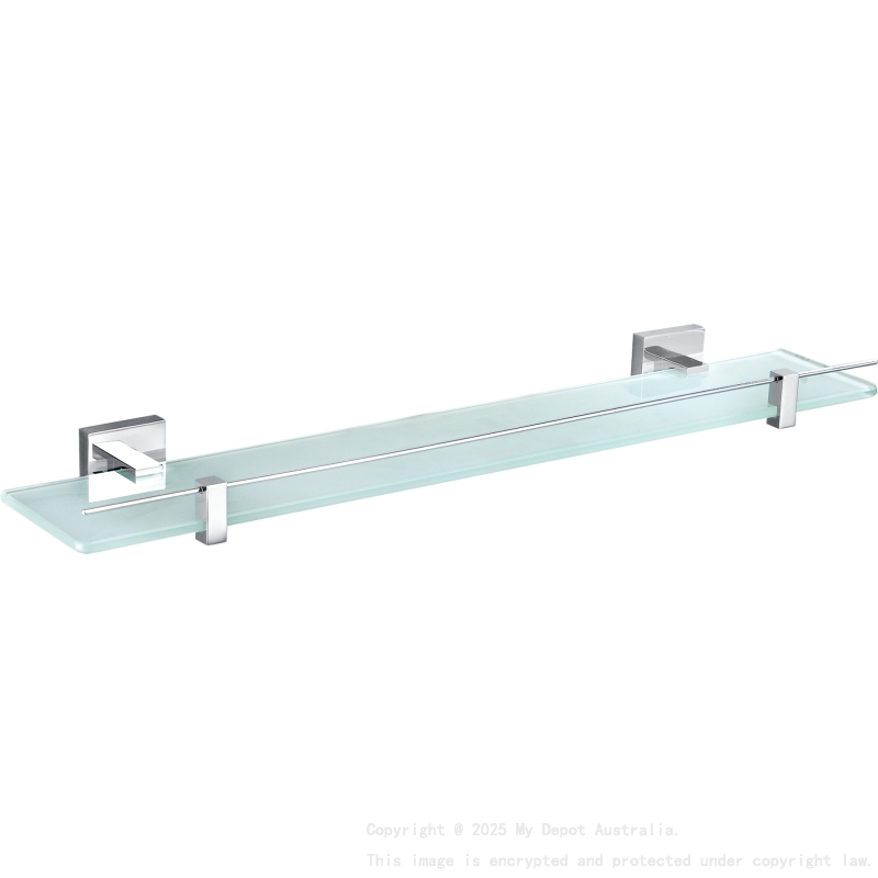 Sara Glass Shelf Chrome