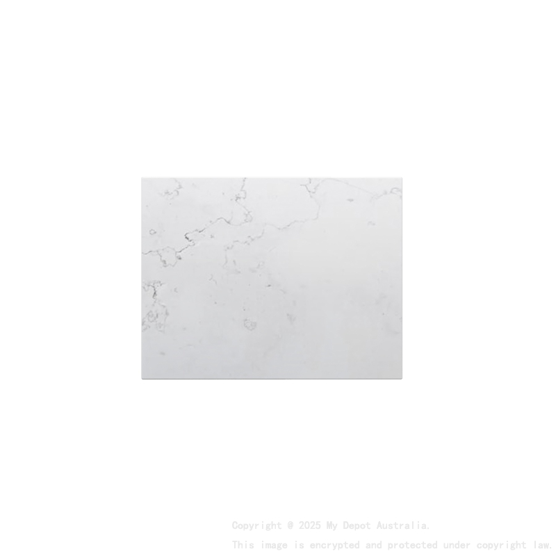 600mm Quartz Stone Top Gloss White Marble Look Silica-Free Caesarstone Benchtop