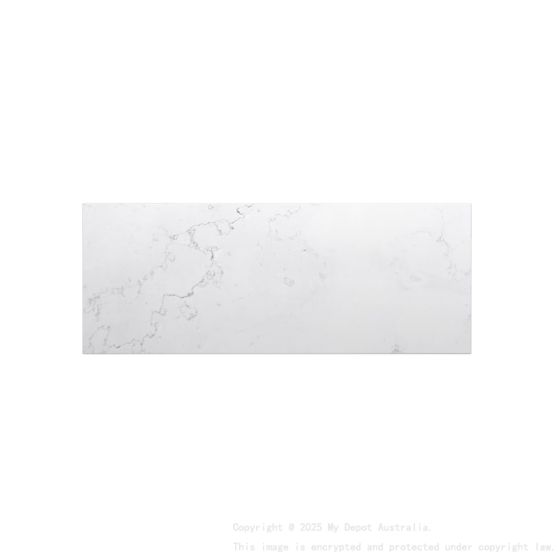 1200mm Quartz Stone Top Gloss White Marble Look Silica-Free Caesarstone Benchtop