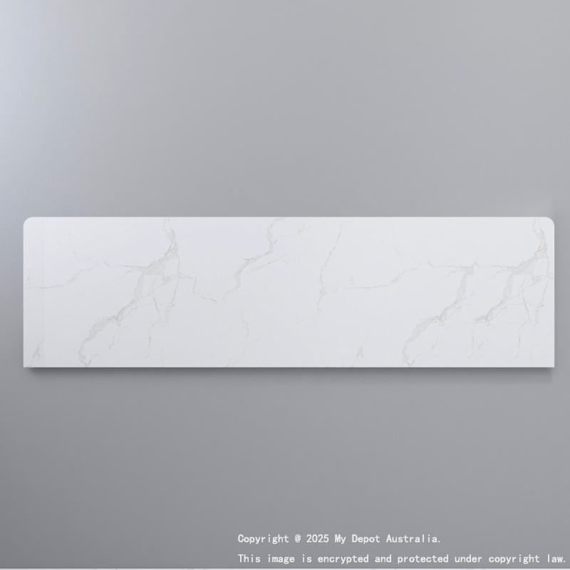 1800mm White Marble Look Sintered Stone Top Benchtop
