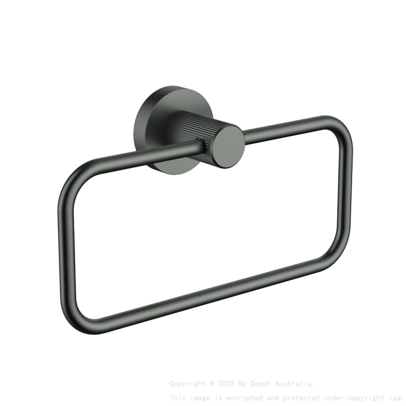 Linie Towel Ring Gun Metal