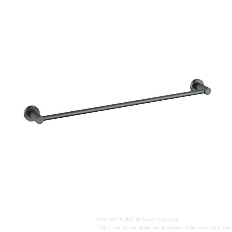 Linie Single Towel Rail 800mm Gun Metal