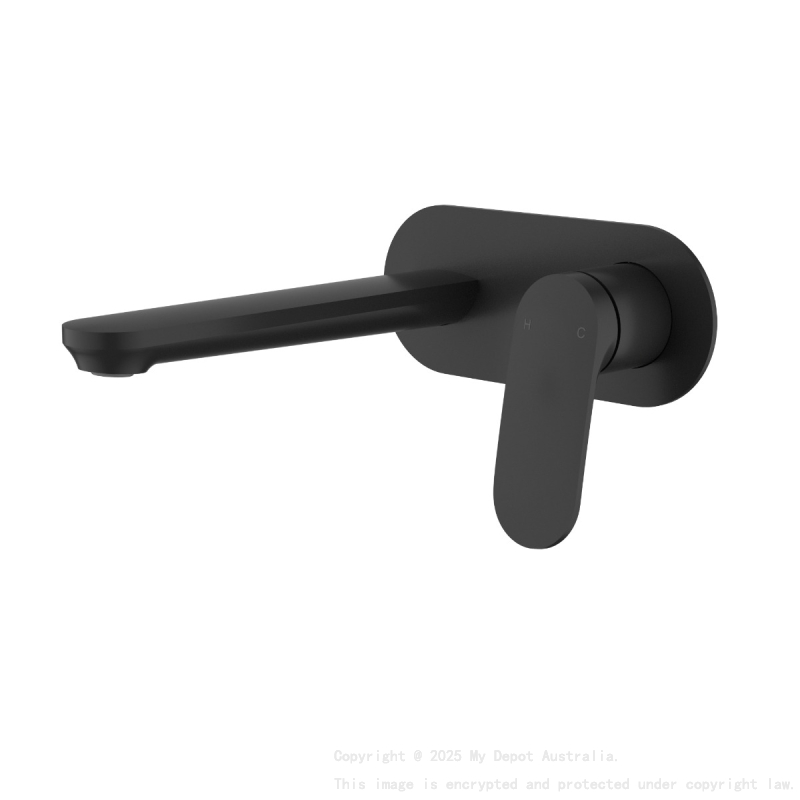 Sulu II Wall Basin Mixer Trim Kits Matt Black