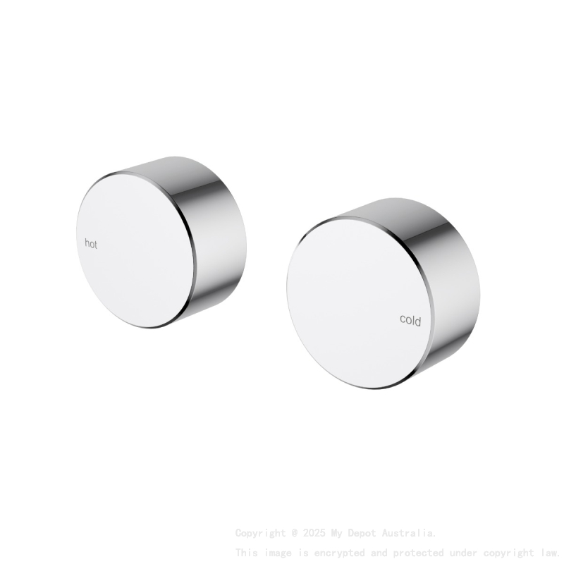 Hali 1/4 Turn C/D Wall Top Assembly Chrome