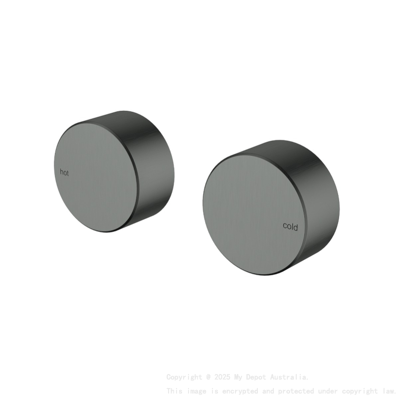 Hali 1/4 Turn C/D Wall Top Assembly Gun Metal