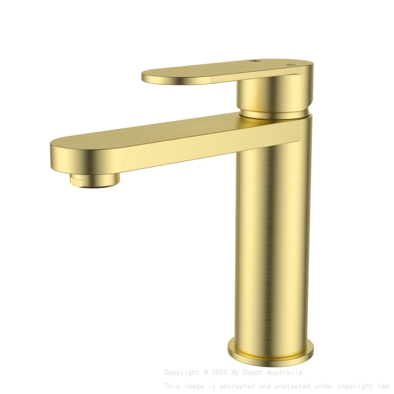 Sora SS Basin Mixer Brushed Gold