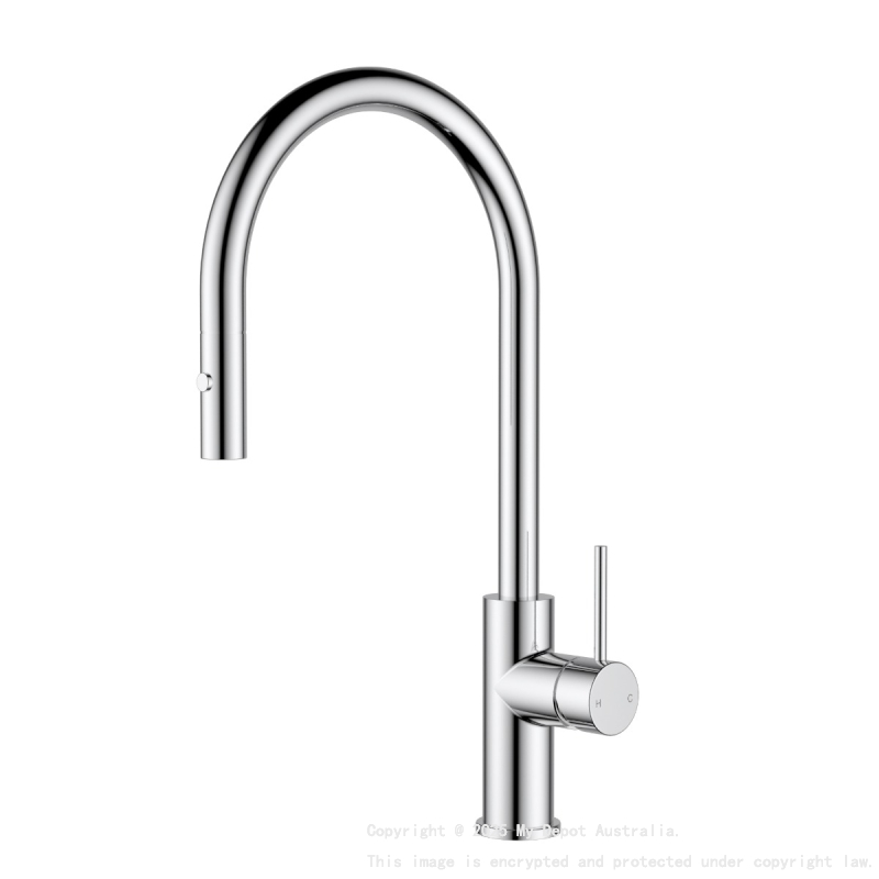 Otus Slimline SS Gooseneck Pull-Out Sink Mixer Chrome