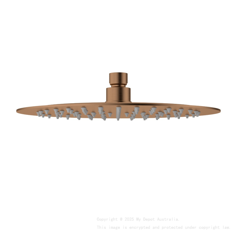 Dove Round Overhead Shower 250mm,Brushed Copper