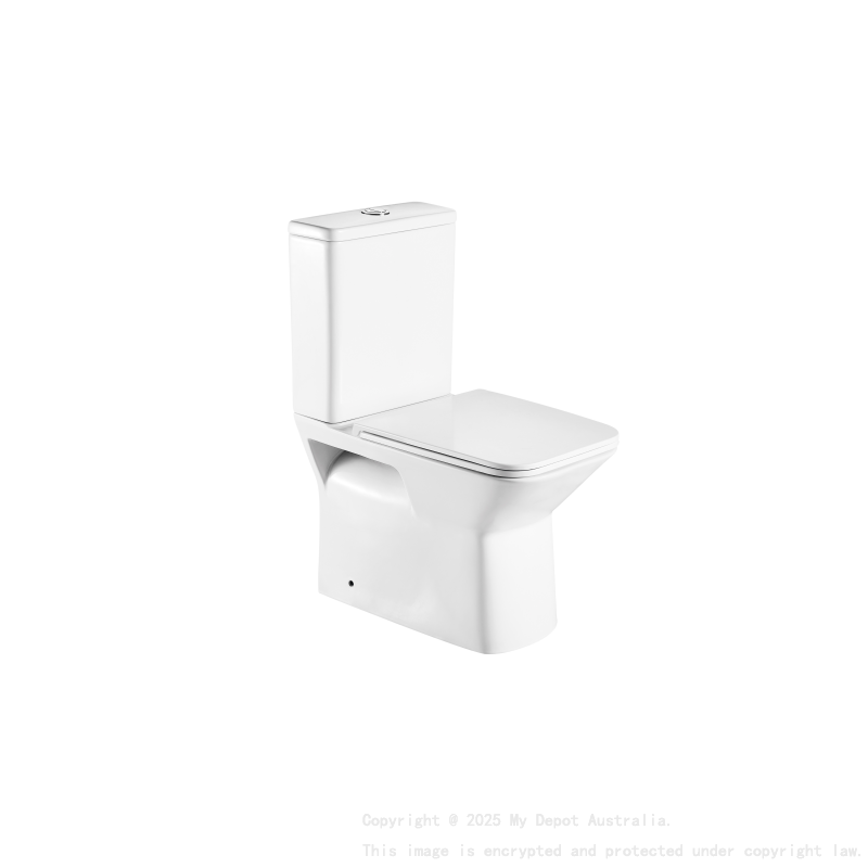 Aria Back- To-Wall Toilet Suite (Rimless) With Slim Pp Seat Cover(620*340*800) With Bottom Inlet Cistern T1B 