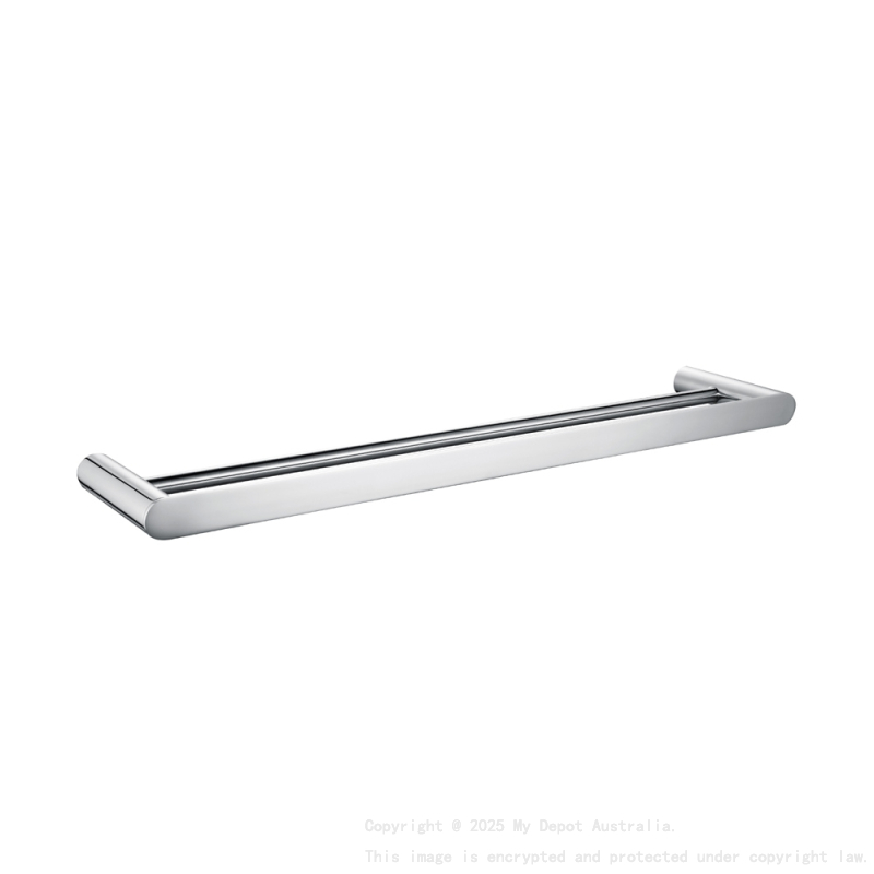 Bellino Chrome 600mm Double Towel Rail