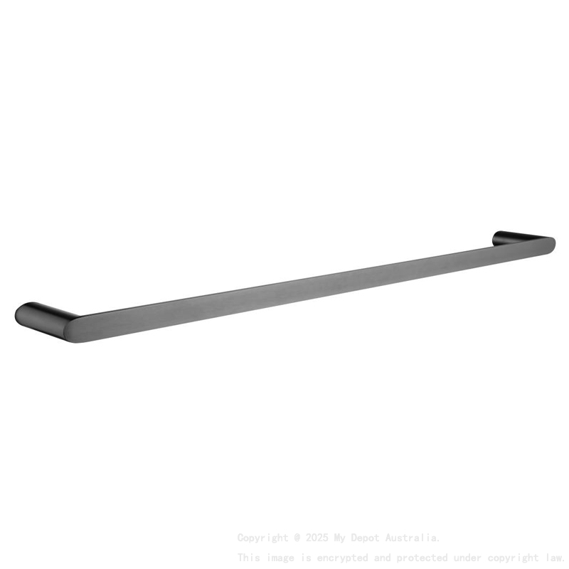 Esperia Gun Metal Grey Single Towel Rail 800mm