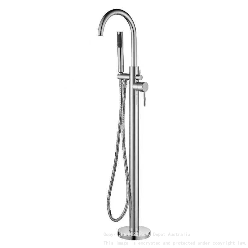 Otus Free Standing bath mixer with hand shower Chrome