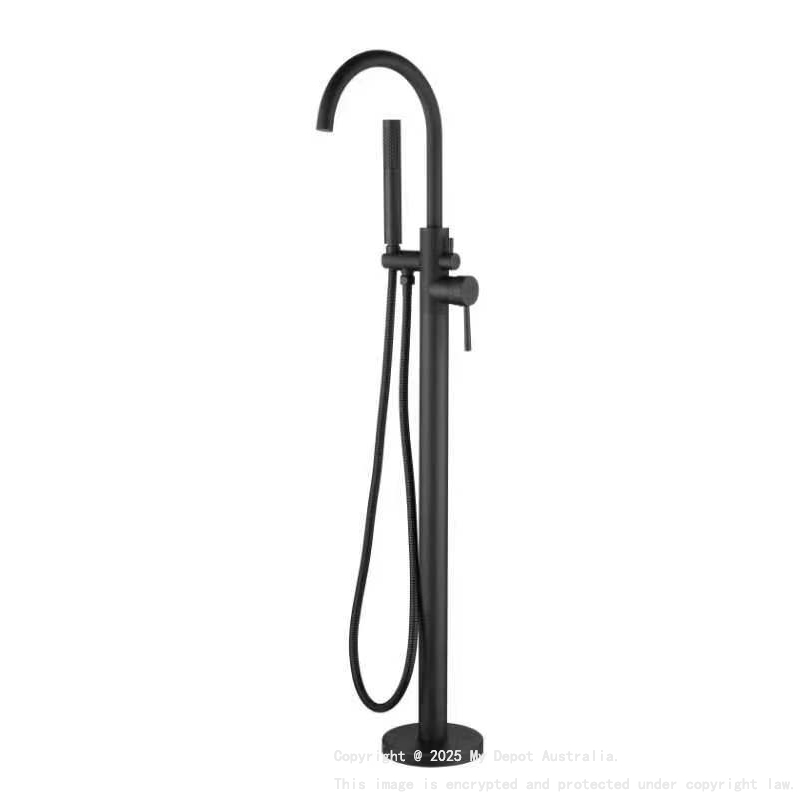 Otus Free Standing bath mixer with hand shower Matt Black