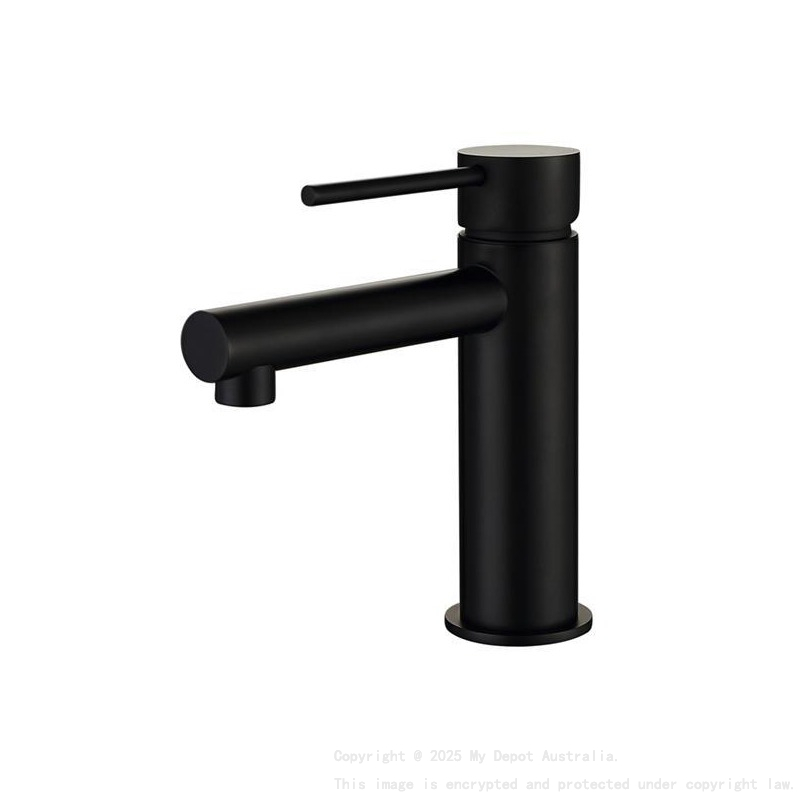 Round Basin Mixer Matte Black