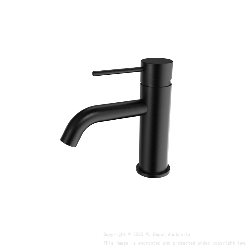 Morgan Rund Brushed Gun Mental Basin Mixer