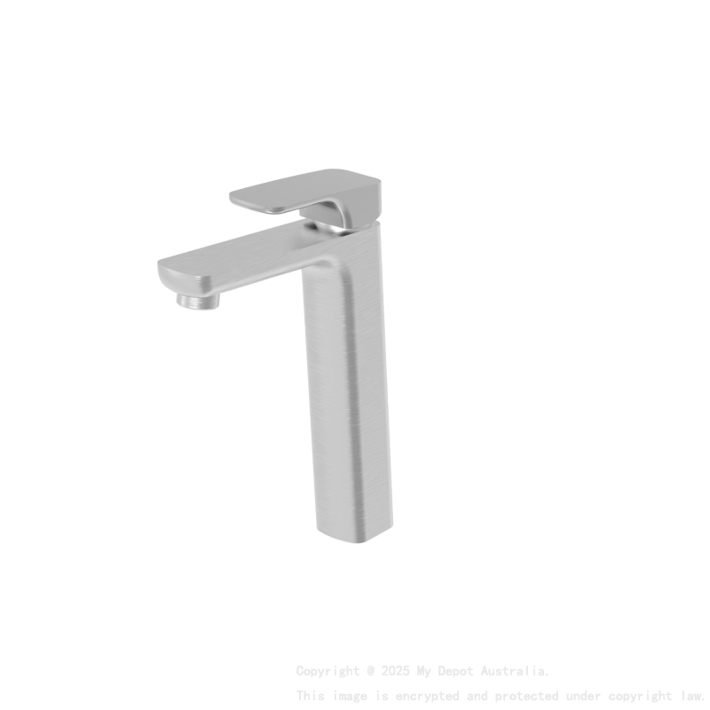 Kompakt Eckig Tower Brushed Nickel Basin Mixer