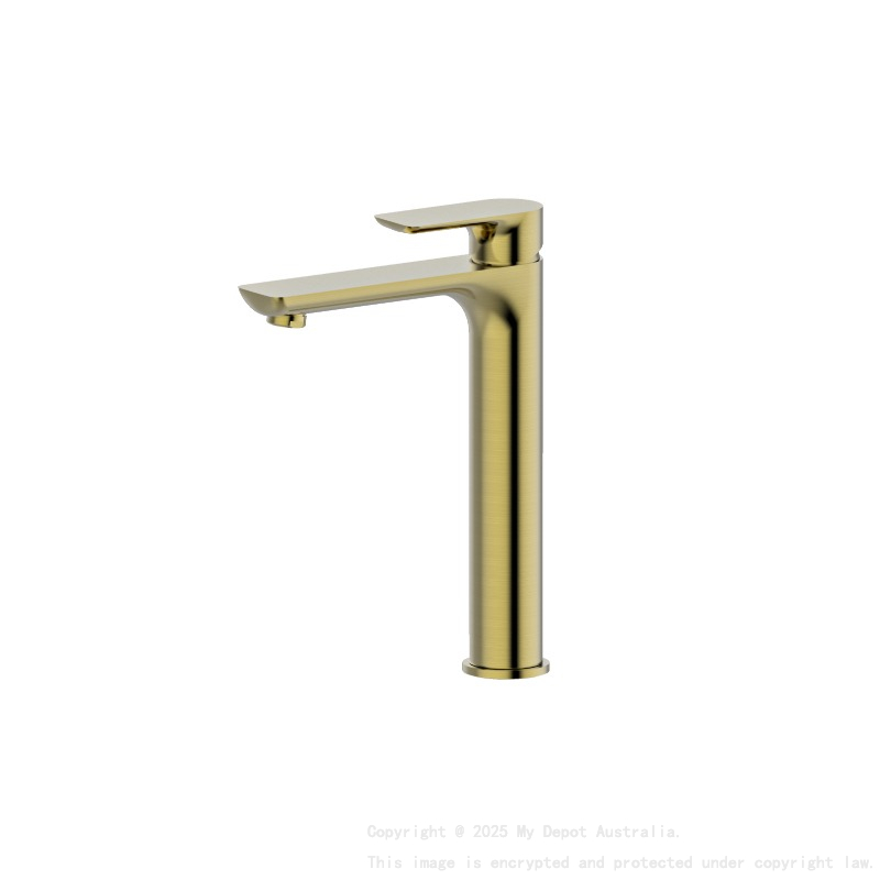 Luxus Tower Basin Mixer Burshed Gold