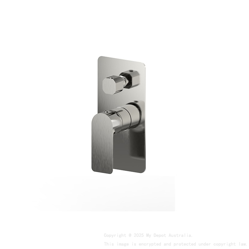 Luxus Shower Diverter Mixer Brushed Nickel Trim Kit