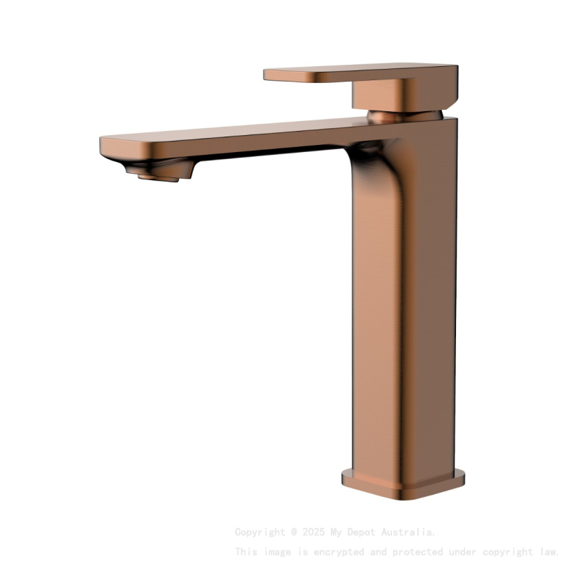Kasten Brushed Bronze Tower Basin Mixer
