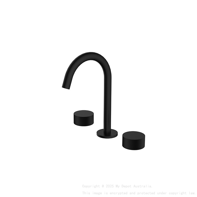 Qi Rund Wall Top Assembly Ceramic Quarter Turn Disc Spindles Matte Black