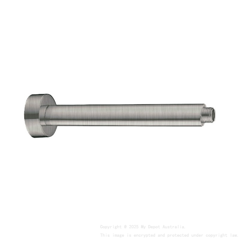 Round Ceiling Shower Arm 300mm Brushed Nickel