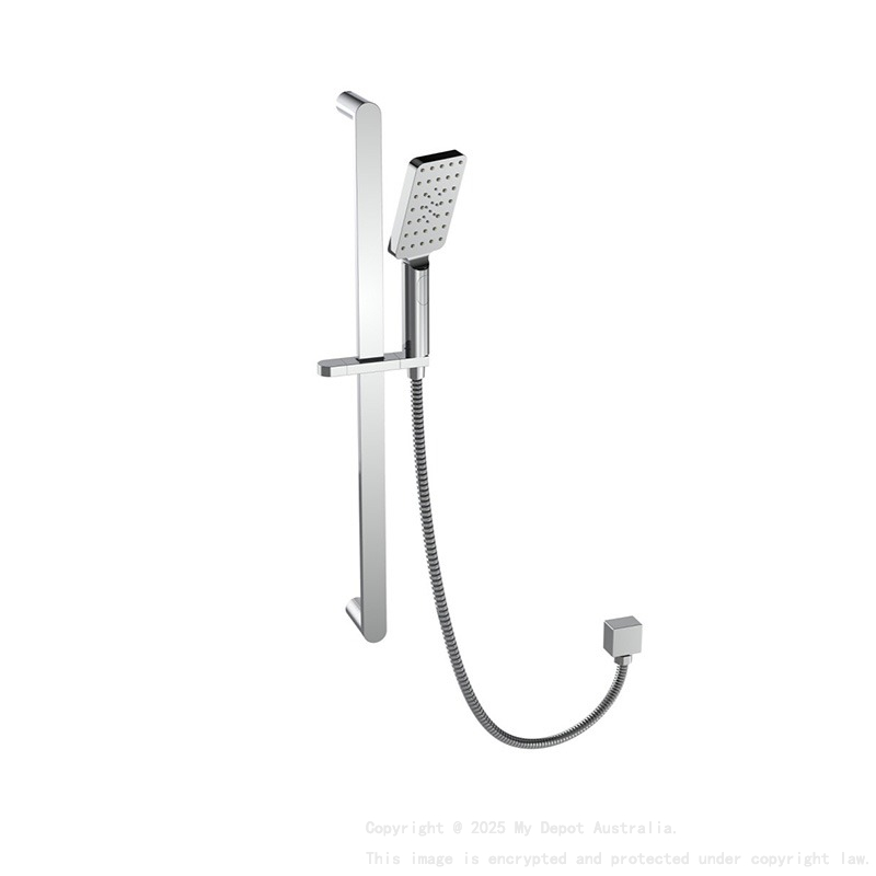 Oval Brass Chrome Sliding Rail Shower 3 Spray Function Hand Shower Head