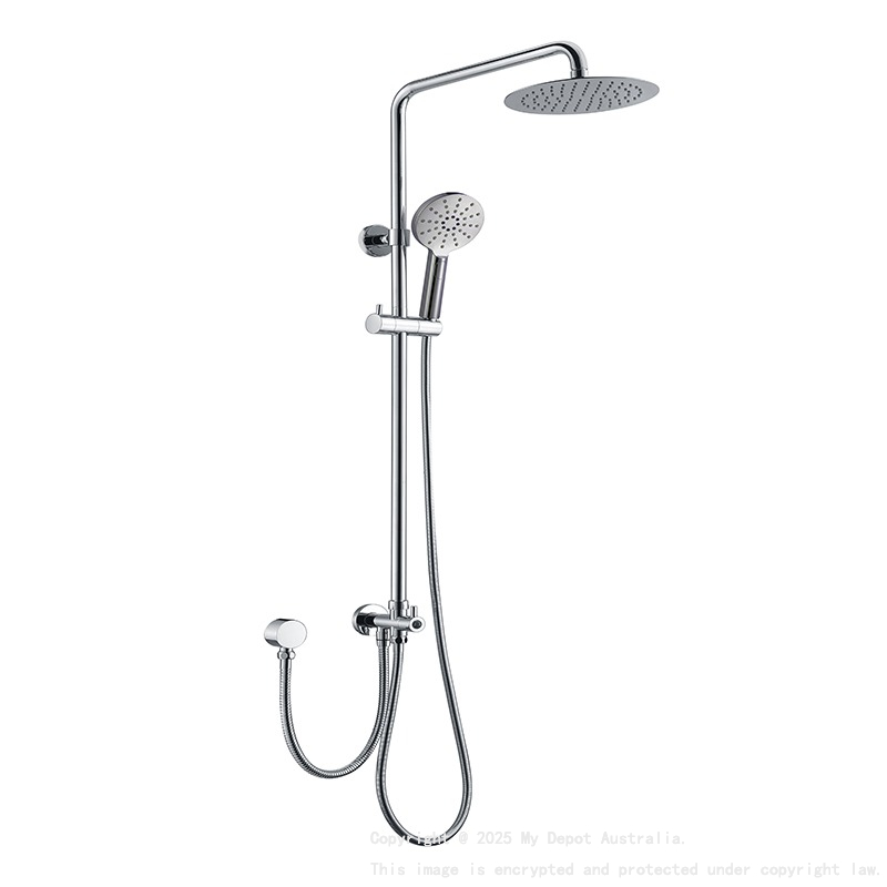 Rund Chrome Sliding Rail With 3 Spray Function Hand Shower